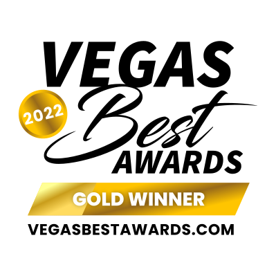 Vegas Best Awards Gold Winner 2022 Las Vegas Best Awards Best of Las Vegas Awards White Background Black Text