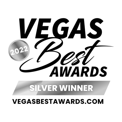 Vegas Best Awards Silver Winner 2022 Las Vegas Best Awards Best of Las Vegas Awards White Background Black Text